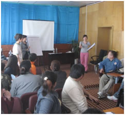 Translators leading the training